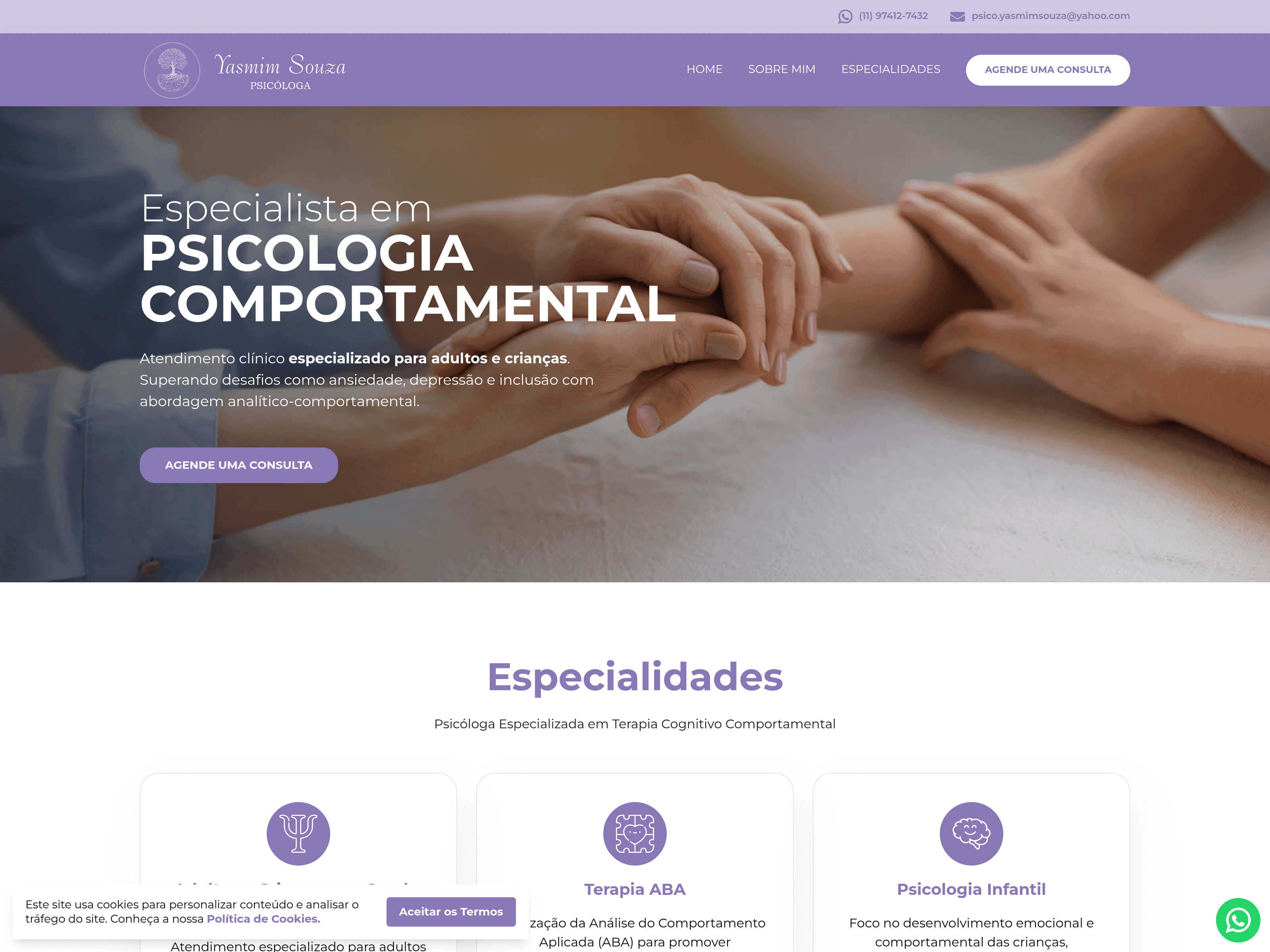 Psicóloga Yasmim — Site
