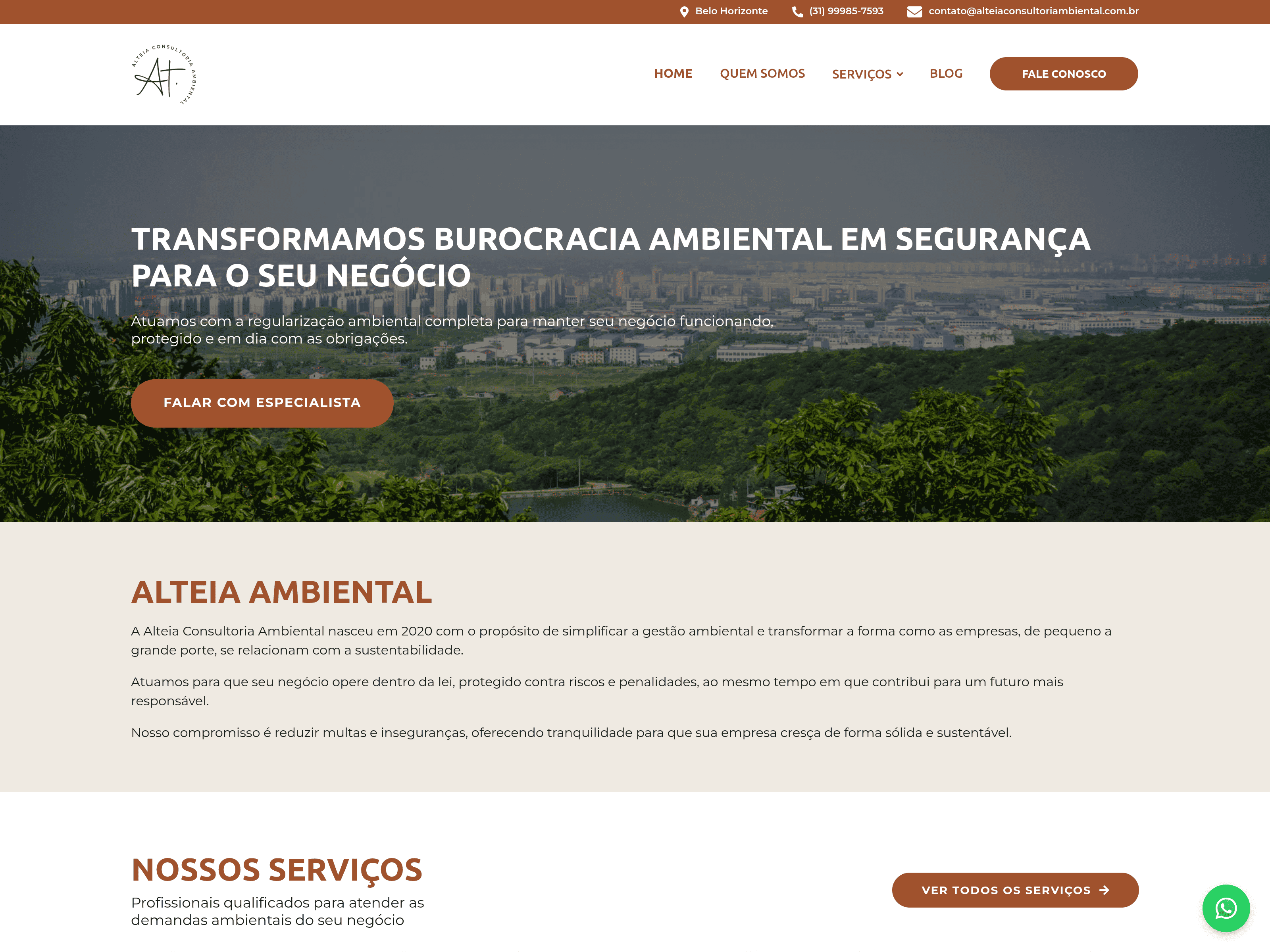 Alteia Consultoria Ambiental — Site